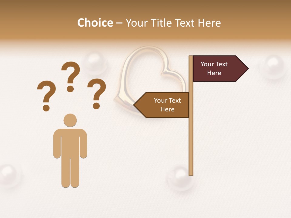 Decoration Golden Wedding PowerPoint Template