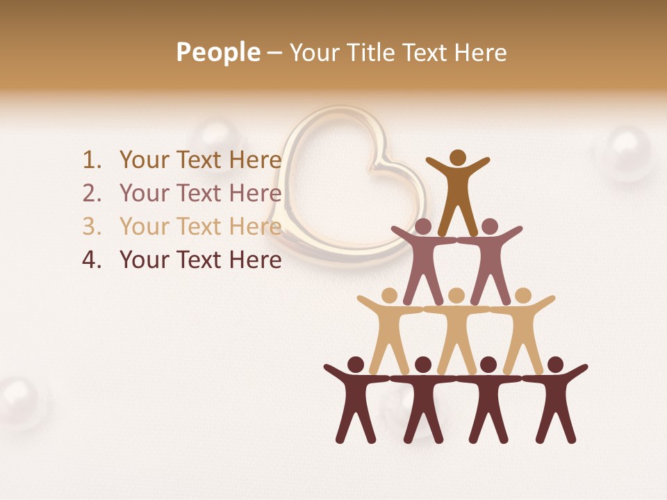 Decoration Golden Wedding PowerPoint Template