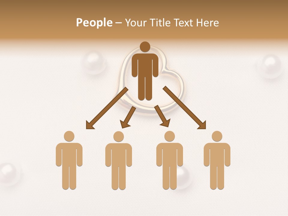 Decoration Golden Wedding PowerPoint Template