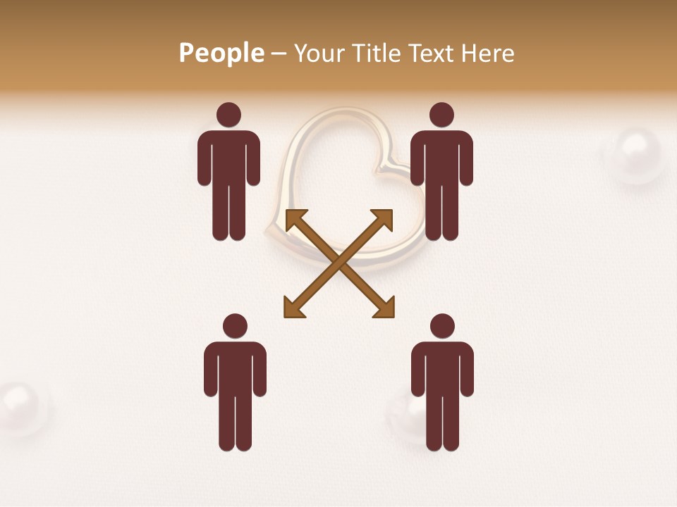 Decoration Golden Wedding PowerPoint Template