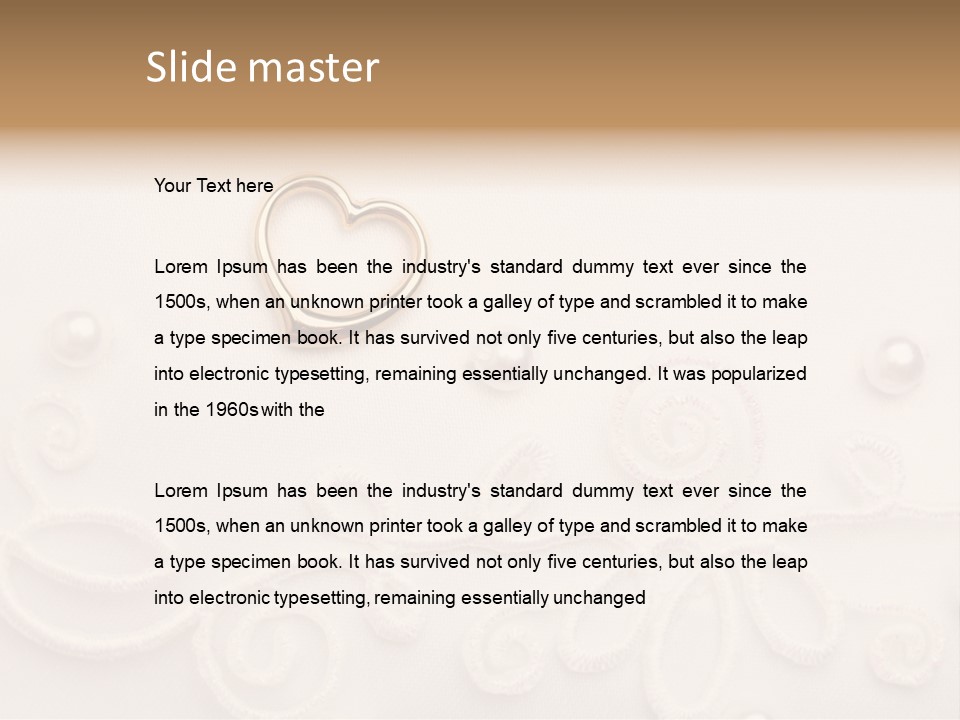 Detail Wedding Background Symbol PowerPoint Template