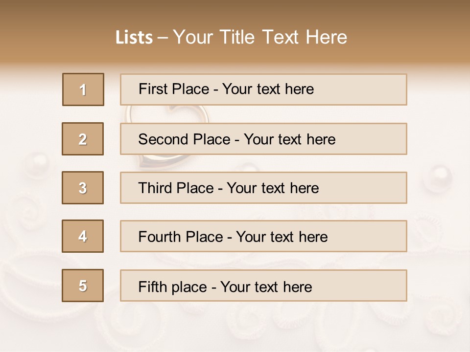 Detail Wedding Background Symbol PowerPoint Template