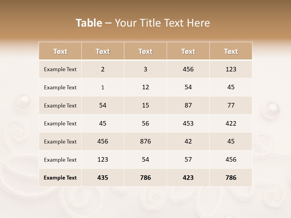 Detail Wedding Background Symbol PowerPoint Template