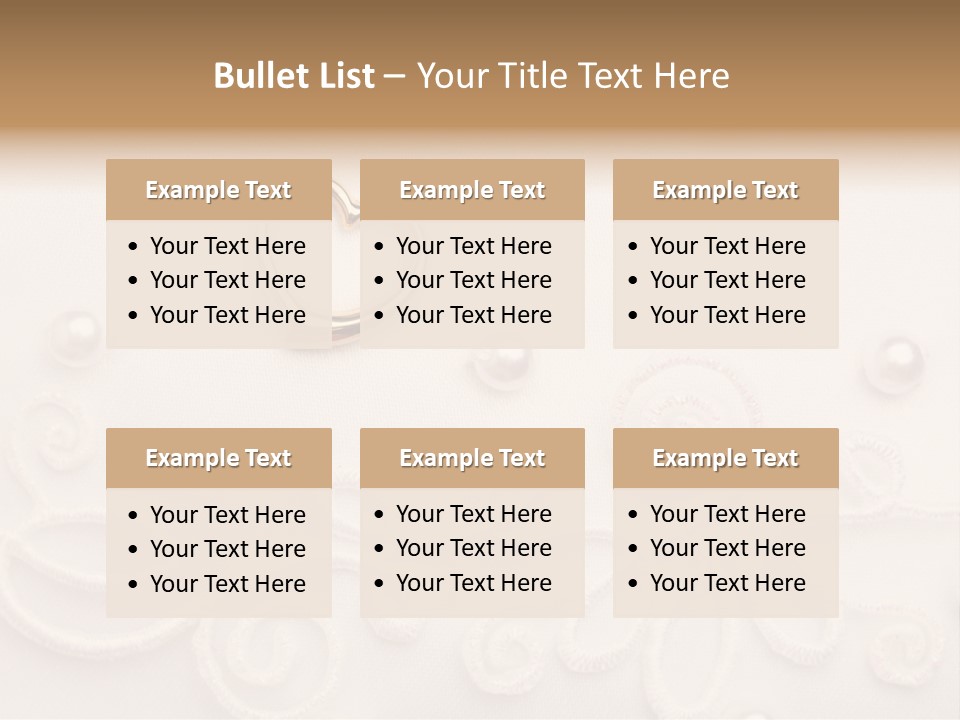 Detail Wedding Background Symbol PowerPoint Template