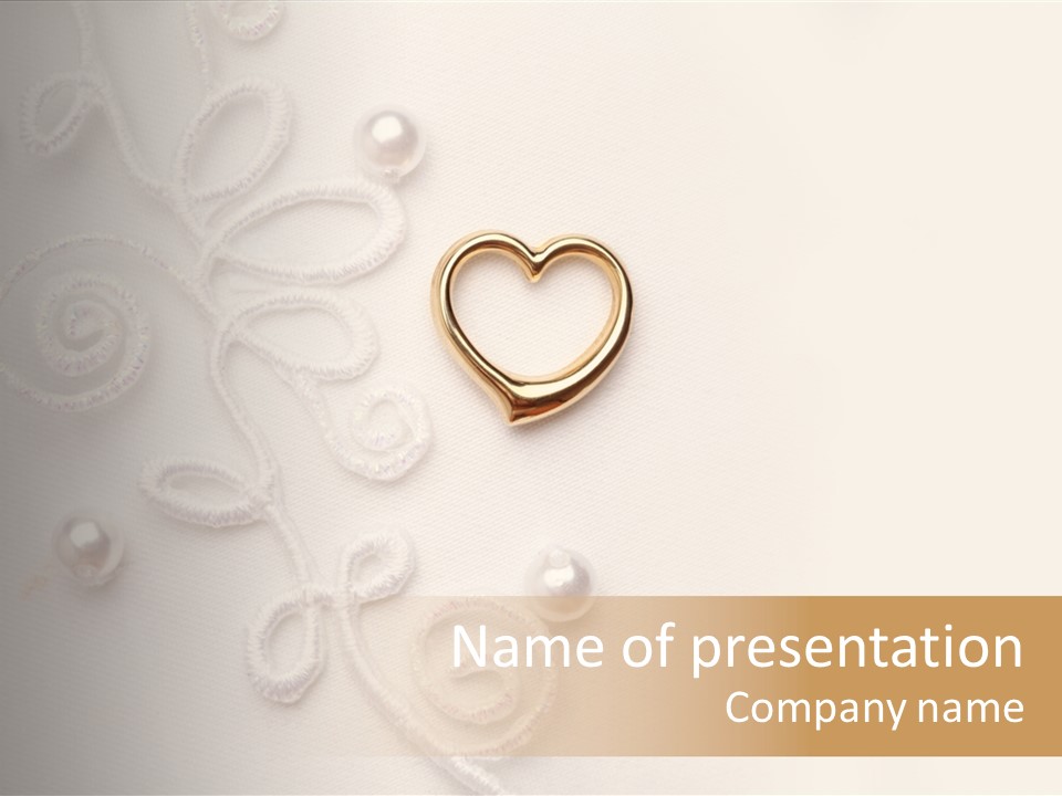 Wedding Background White Love PowerPoint Template