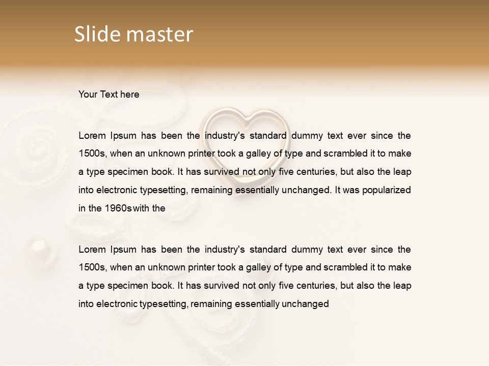 Wedding Background White Love PowerPoint Template