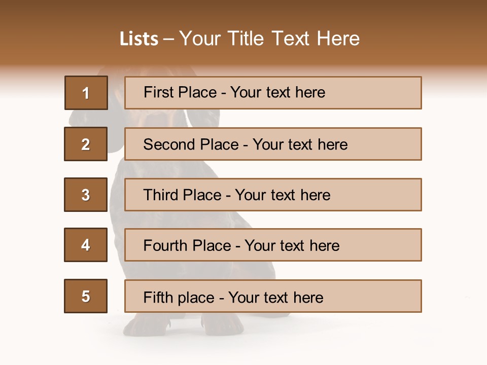 Dog Black Domestic PowerPoint Template