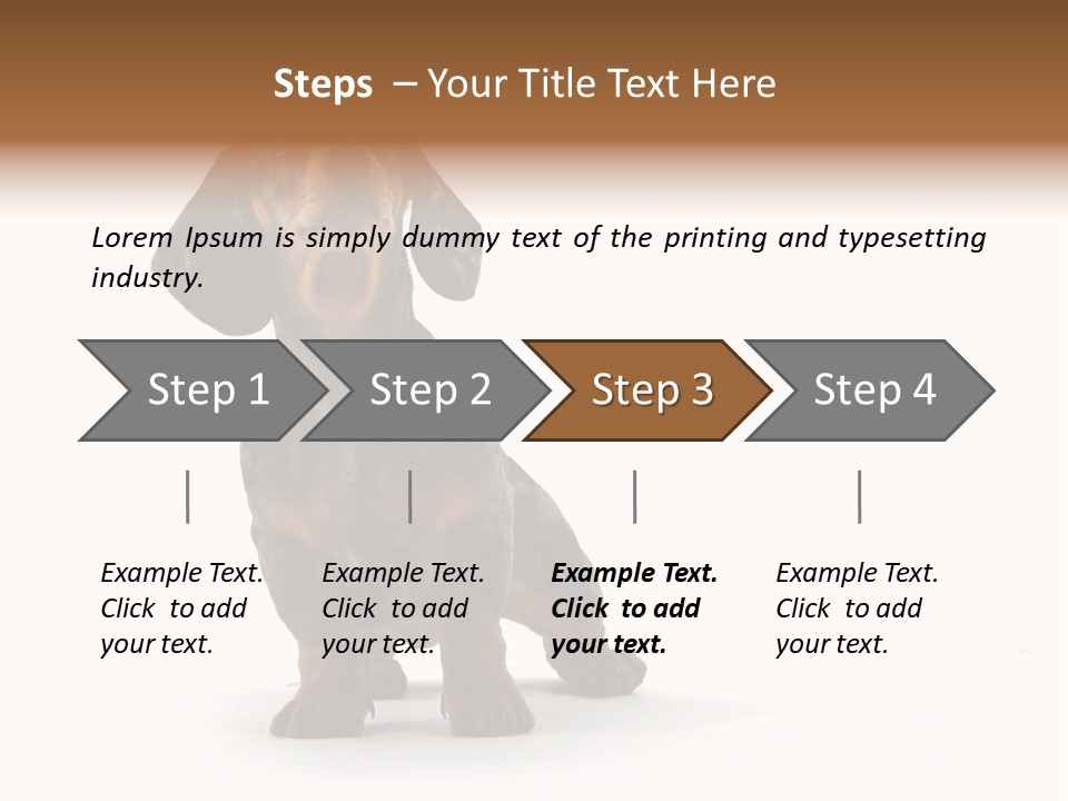 Dog Black Domestic PowerPoint Template