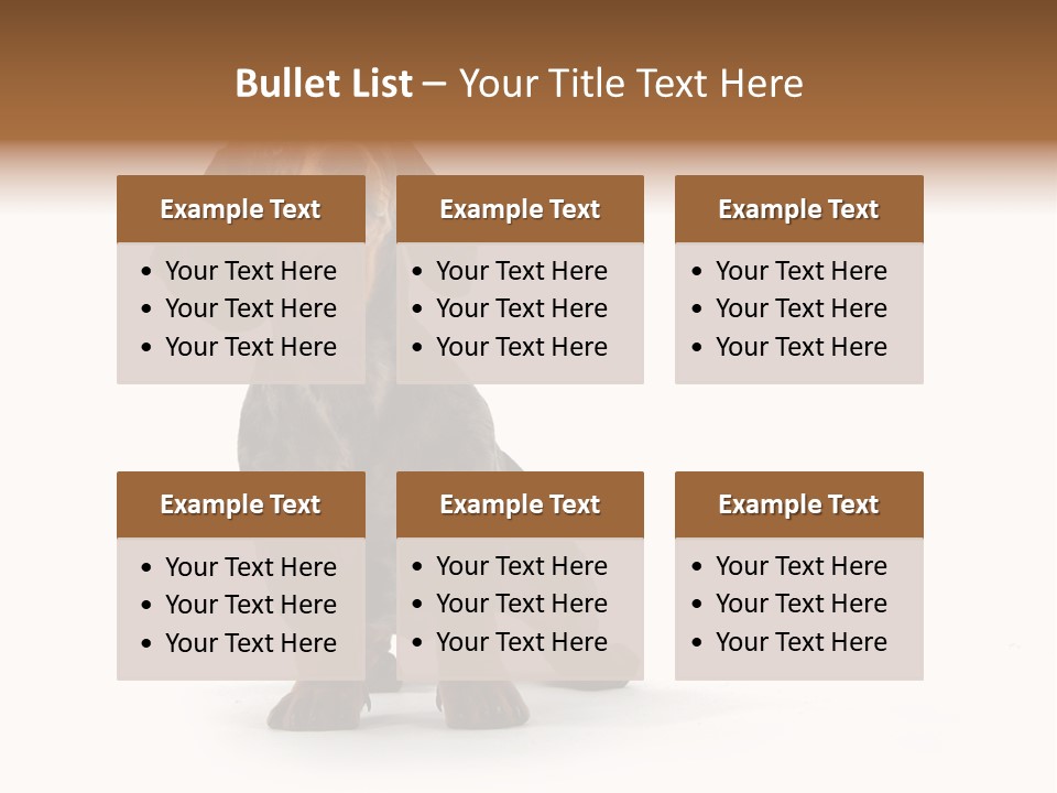 Dog Black Domestic PowerPoint Template