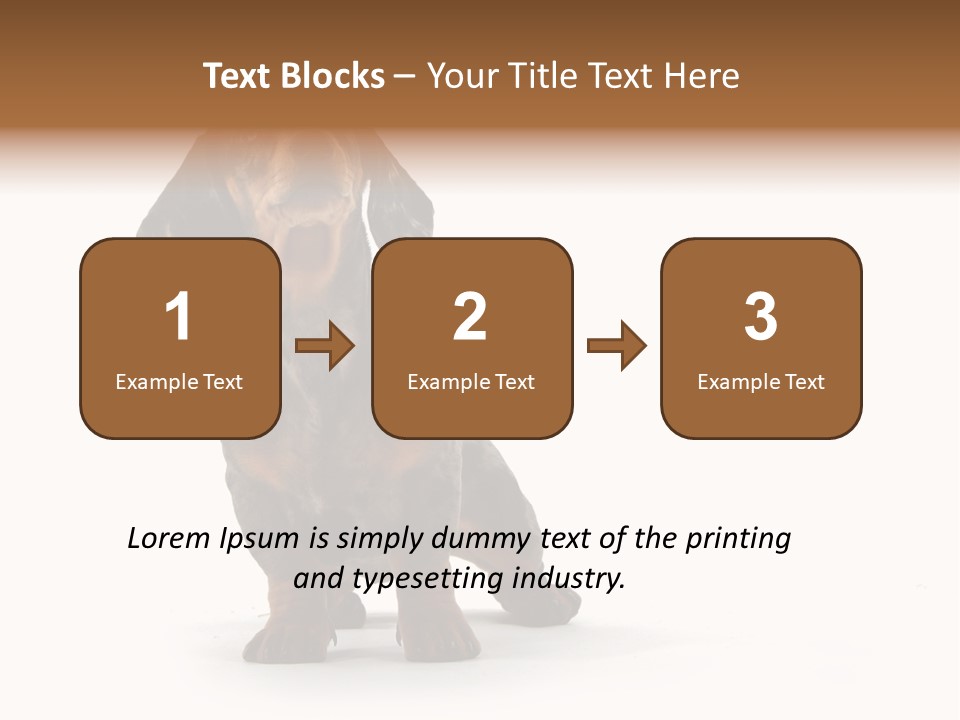 Dog Black Domestic PowerPoint Template