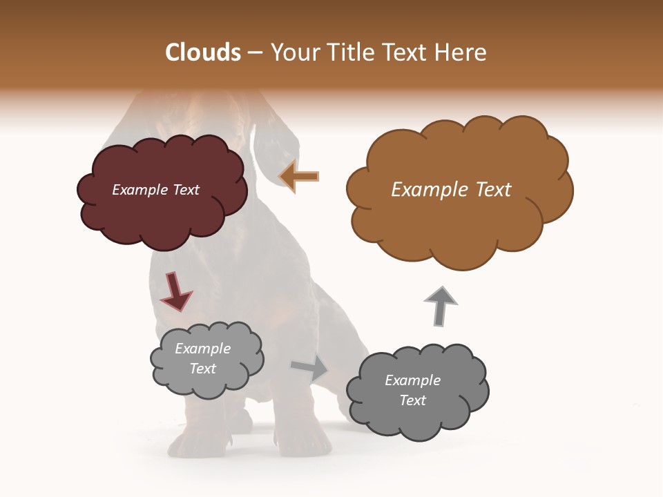 Dog Black Domestic PowerPoint Template