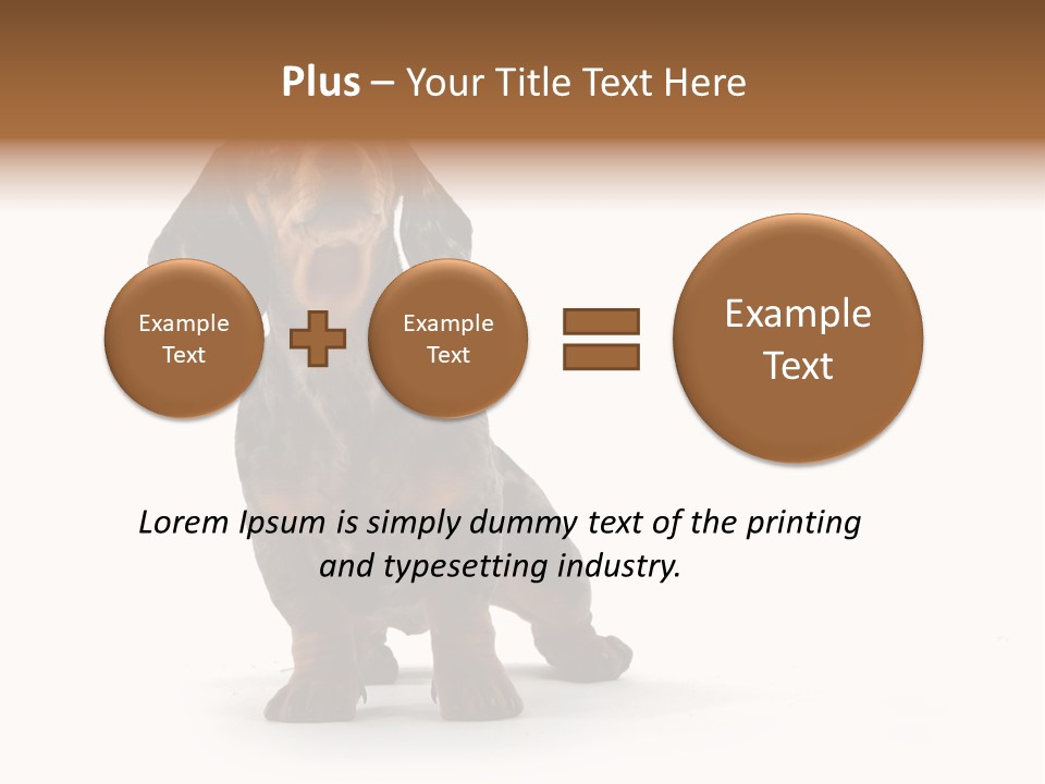 Dog Black Domestic PowerPoint Template