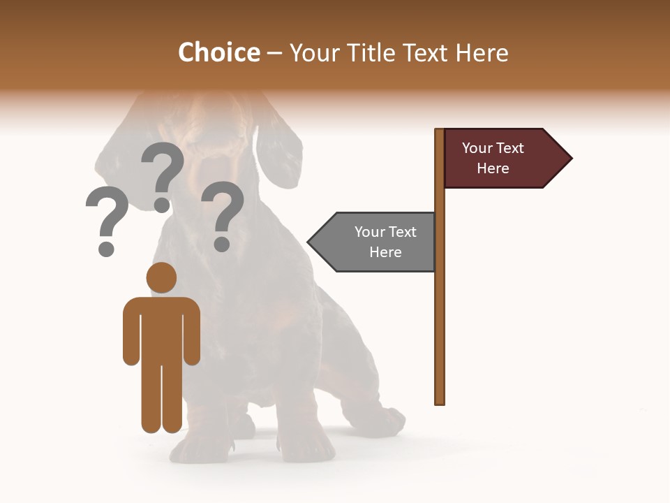 Dog Black Domestic PowerPoint Template