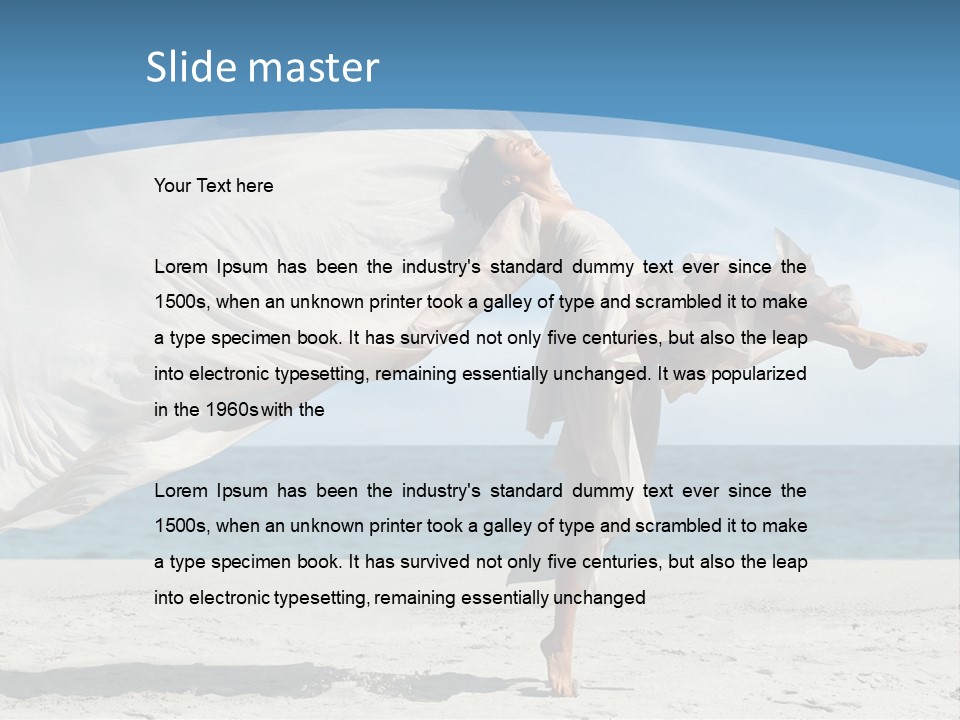 Sunny Beach Lifestyle PowerPoint Template