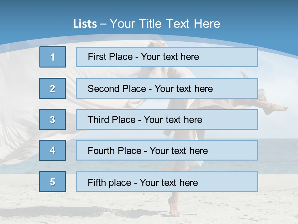 Sunny Beach Lifestyle PowerPoint Template
