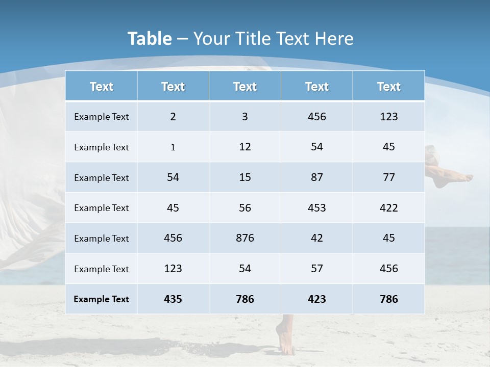 Sunny Beach Lifestyle PowerPoint Template