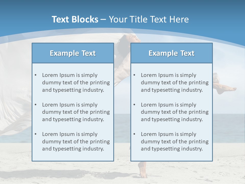 Sunny Beach Lifestyle PowerPoint Template