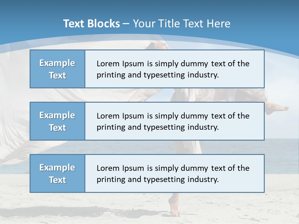 Sunny Beach Lifestyle PowerPoint Template