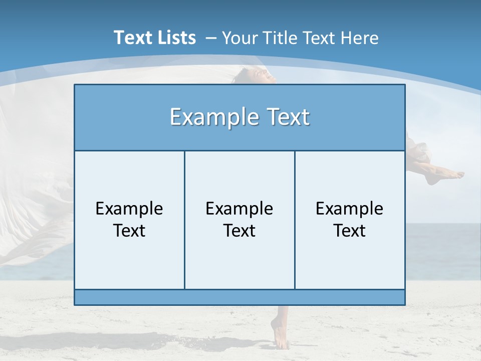 Sunny Beach Lifestyle PowerPoint Template