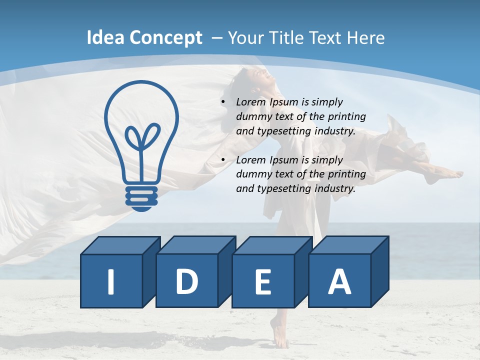 Sunny Beach Lifestyle PowerPoint Template