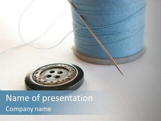 Spool Isolated Tailoring PowerPoint Template