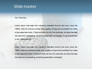 Spool Isolated Tailoring PowerPoint Template