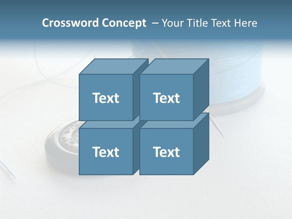 Spool Isolated Tailoring PowerPoint Template