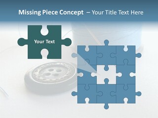 Spool Isolated Tailoring PowerPoint Template