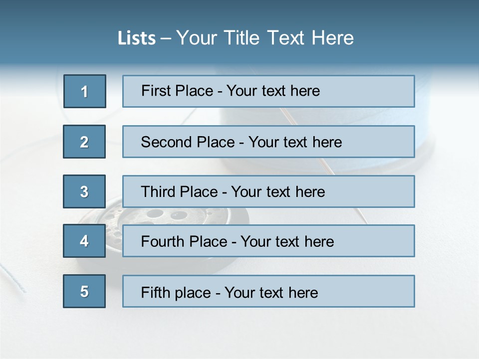 Spool Isolated Tailoring PowerPoint Template