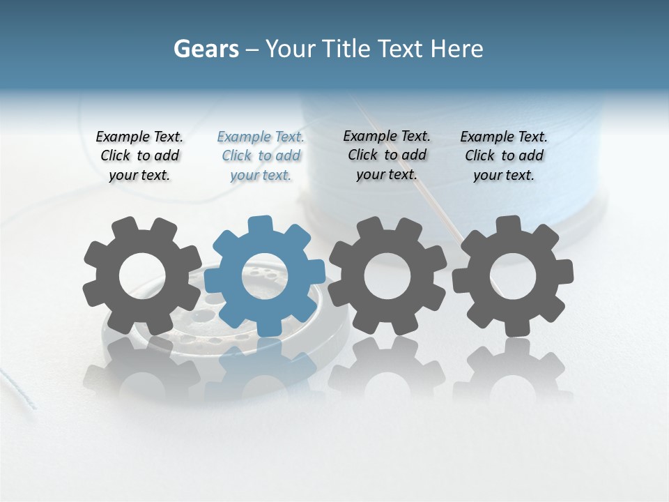 Spool Isolated Tailoring PowerPoint Template