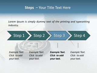 Spool Isolated Tailoring PowerPoint Template