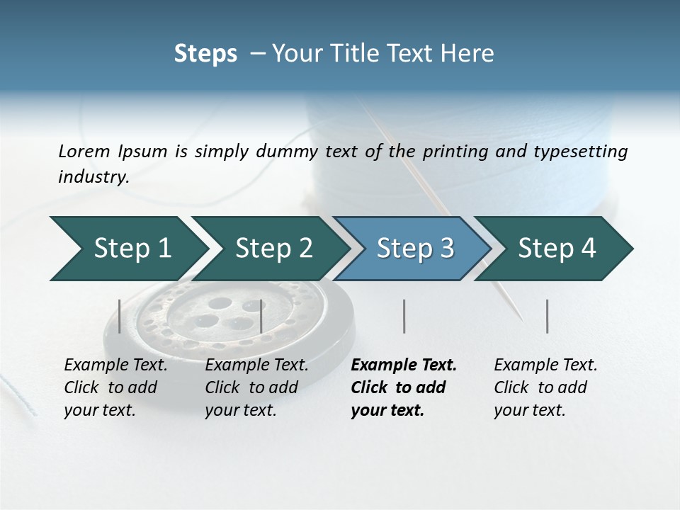 Spool Isolated Tailoring PowerPoint Template