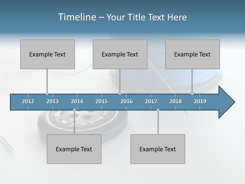 Spool Isolated Tailoring PowerPoint Template