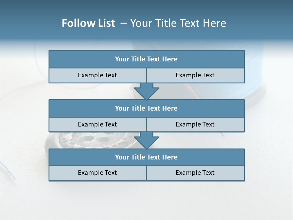 Spool Isolated Tailoring PowerPoint Template