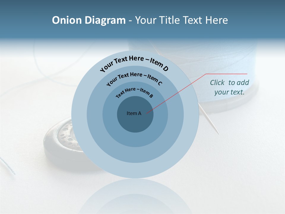 Spool Isolated Tailoring PowerPoint Template