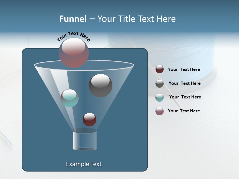 Spool Isolated Tailoring PowerPoint Template
