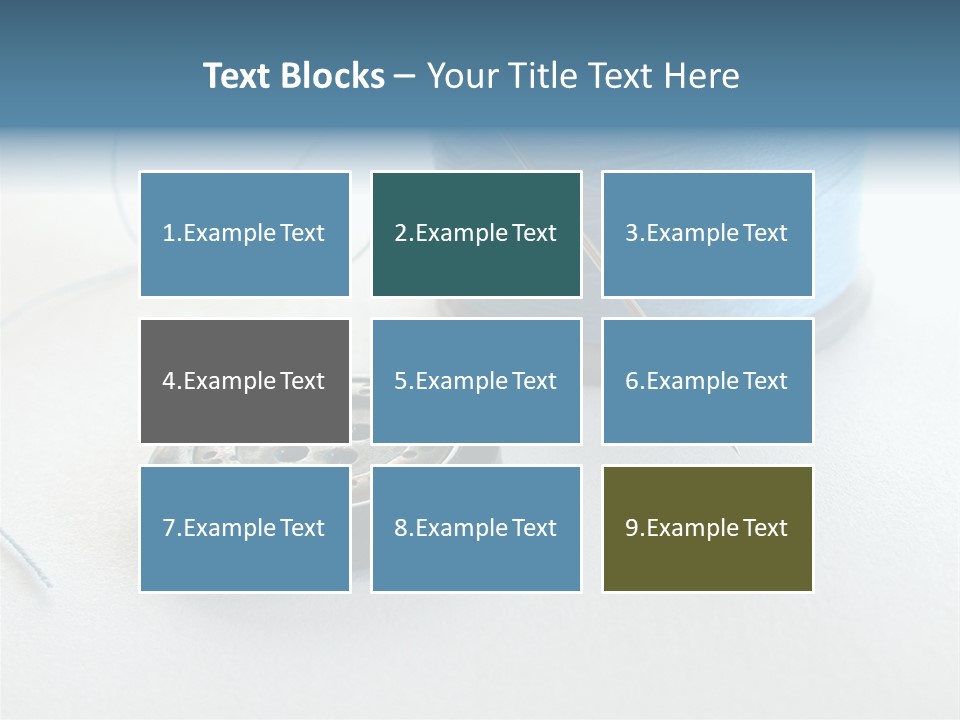 Spool Isolated Tailoring PowerPoint Template
