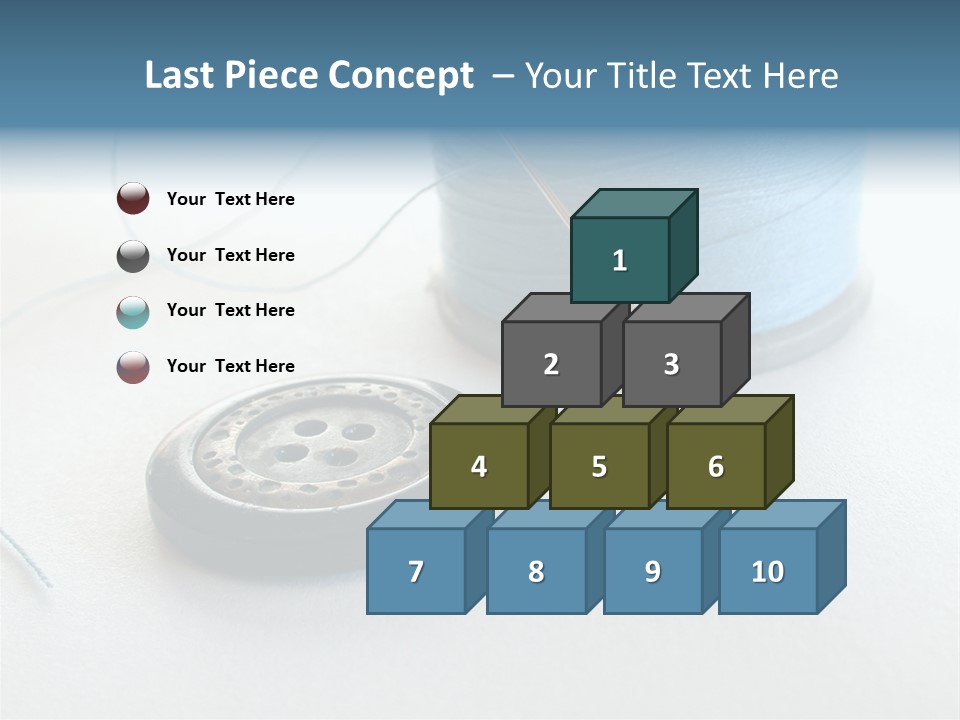 Spool Isolated Tailoring PowerPoint Template