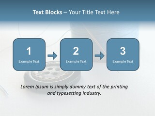 Spool Isolated Tailoring PowerPoint Template