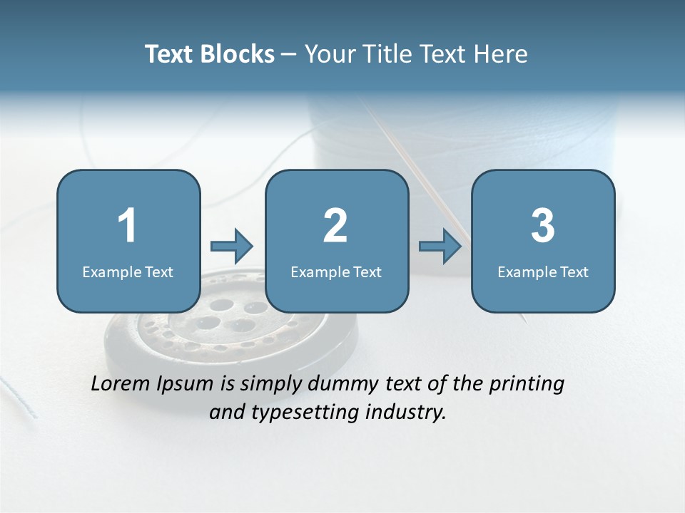 Spool Isolated Tailoring PowerPoint Template