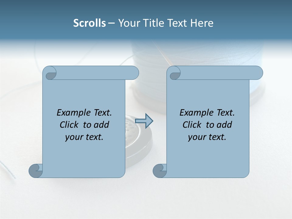 Spool Isolated Tailoring PowerPoint Template