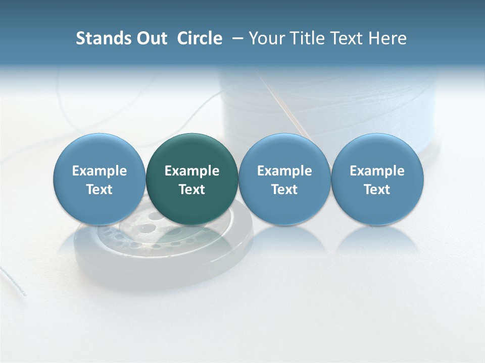 Spool Isolated Tailoring PowerPoint Template