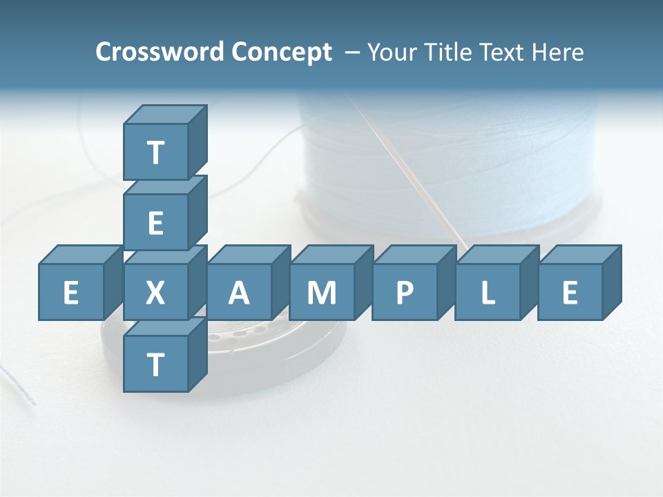 Spool Isolated Tailoring PowerPoint Template