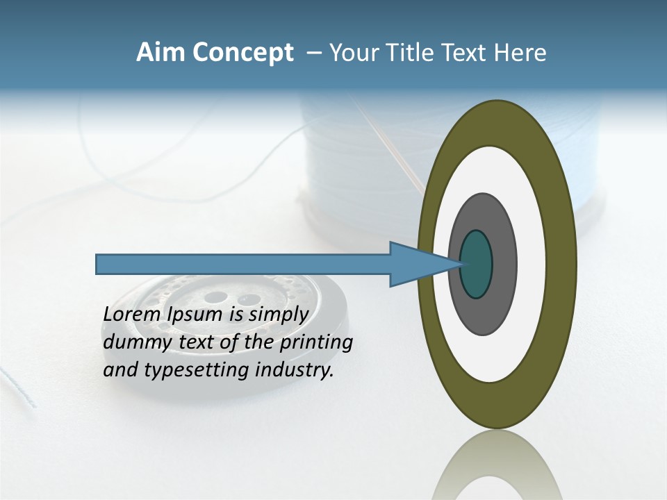 Spool Isolated Tailoring PowerPoint Template