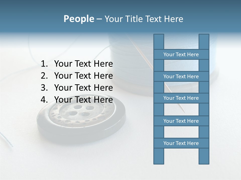 Spool Isolated Tailoring PowerPoint Template