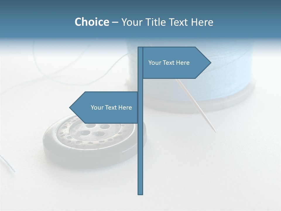 Spool Isolated Tailoring PowerPoint Template