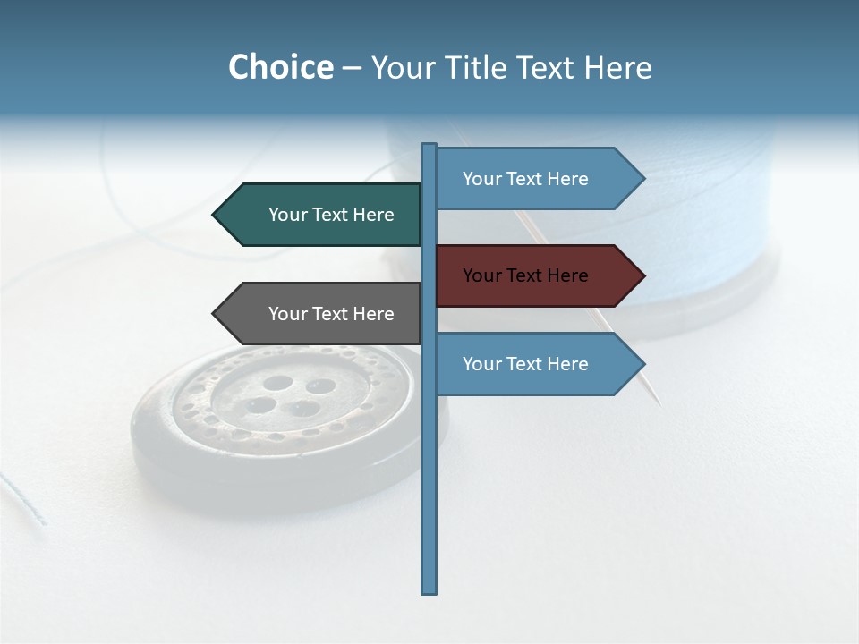 Spool Isolated Tailoring PowerPoint Template