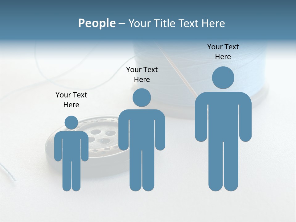 Spool Isolated Tailoring PowerPoint Template