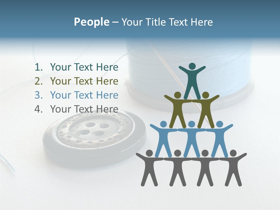 Spool Isolated Tailoring PowerPoint Template