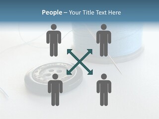 Spool Isolated Tailoring PowerPoint Template